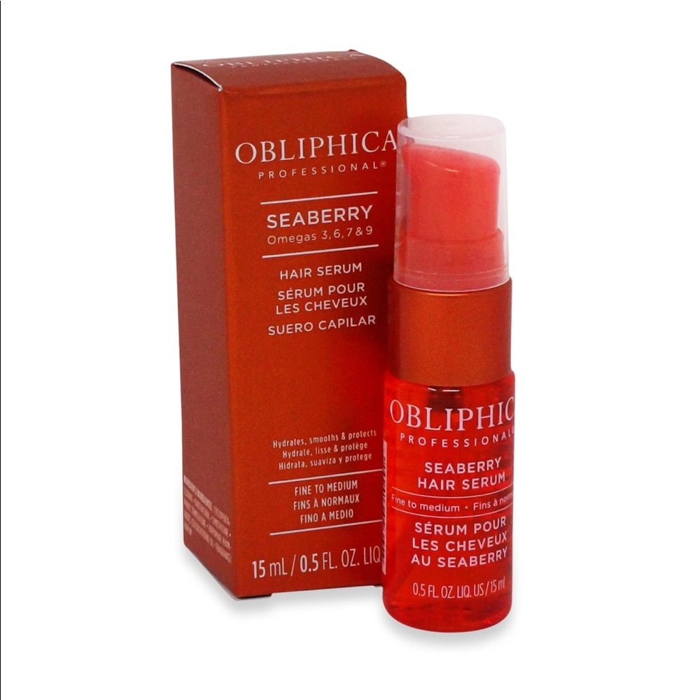 NWT Obliphica Professional Seaberry Hair Serum Fine to Medium Hair 0.5 oz